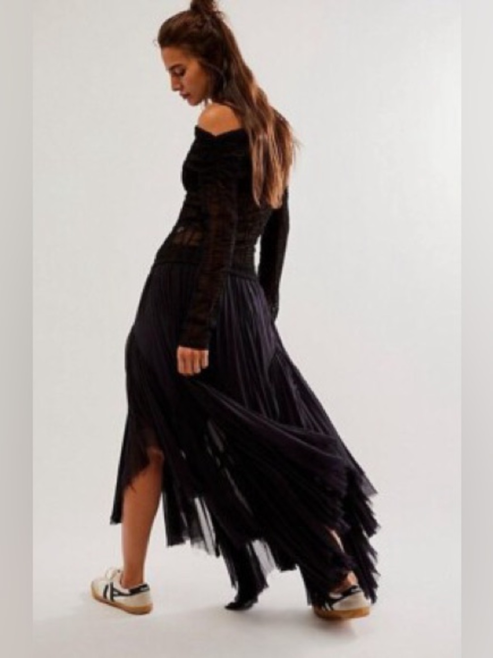 Free People FP One Black Clover Skirt Size Small